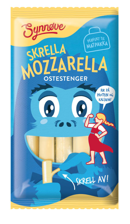 Mozzarella Ostestrenger 100g Synnøve