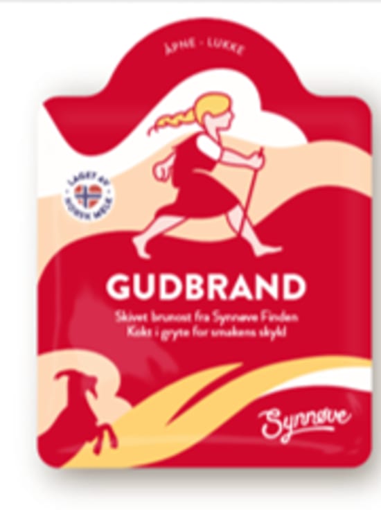 Gudbrand Brunost skivet 105g Synnøve