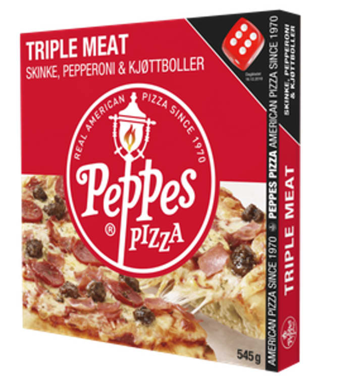 Peppes Pizza Triple Meat 545g