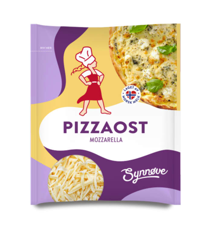 Pizzaost Ekte Mozzarella 180g Synnøve