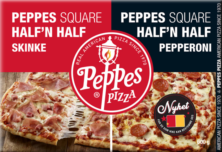 Peppes Pizza Half`N`Half Skinke/Pepperoni