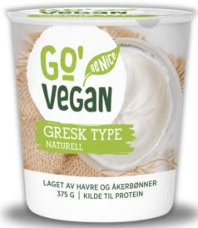 Yoghurt Gresk Naturell 375g Go'Vegan