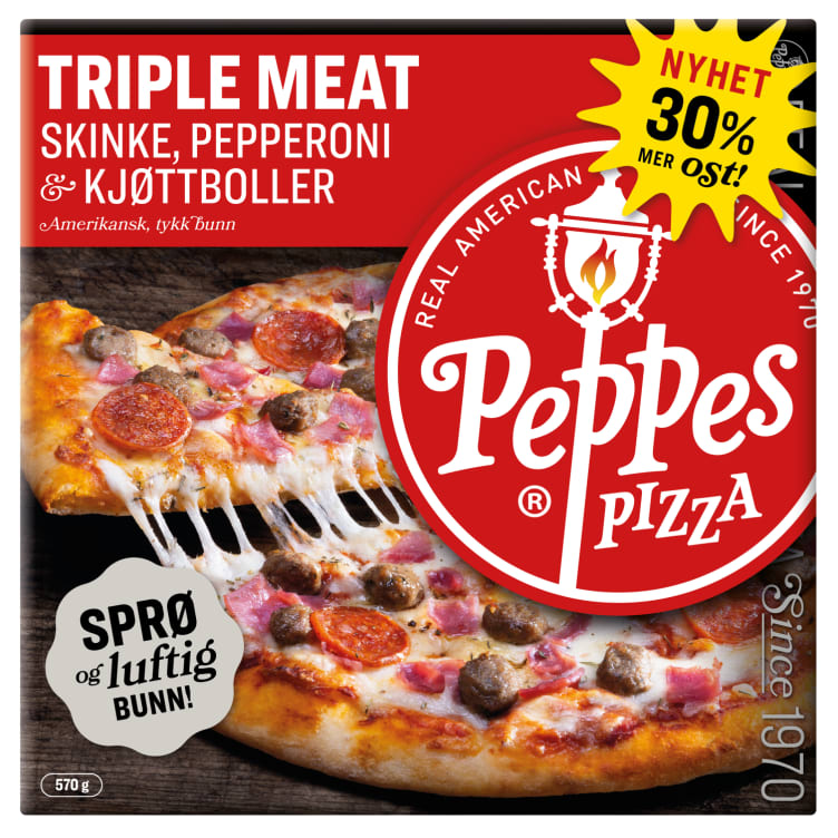 Peppes Pizza - Triple Meat 570g | Meny.no