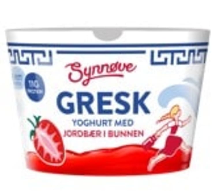 Yoghurt Gresk Bringebær&Blåbær 150g Synnøve