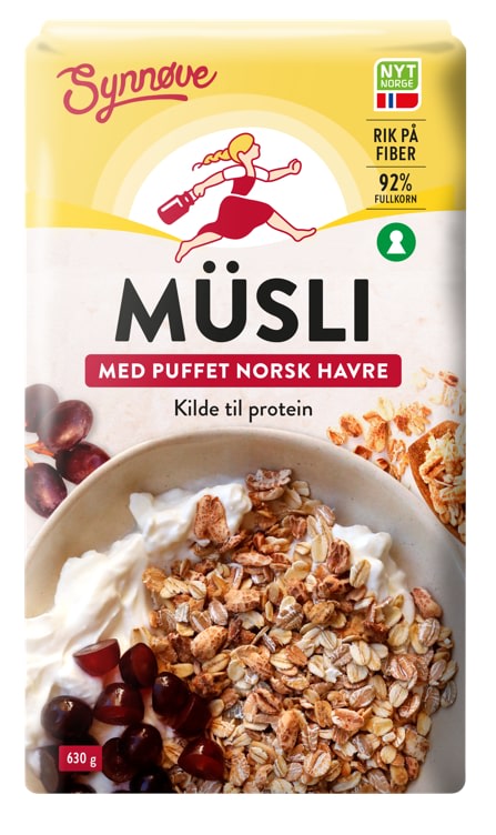 Musli Puffet Havre 630g Synnøve