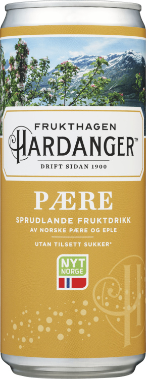 Pærebrus 0,33l boks Frukthagen Hardanger