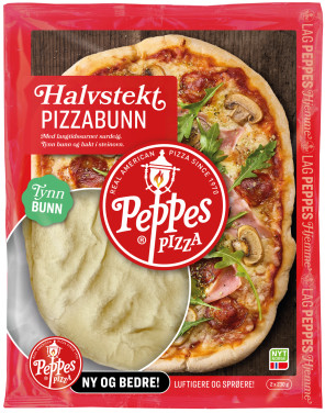 Pizzabunn Halvstekt 2pk 460g Peppes