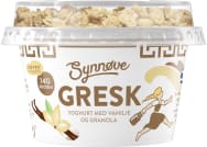 Yoghurt Gresk Duo Vanilje&granola 165g