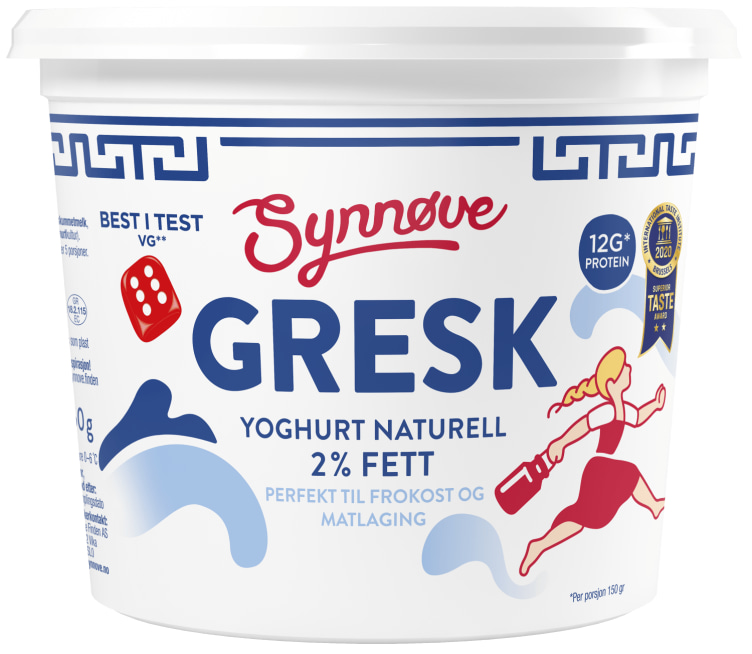 Yoghurt Gresk Naturell 750g Synnøve