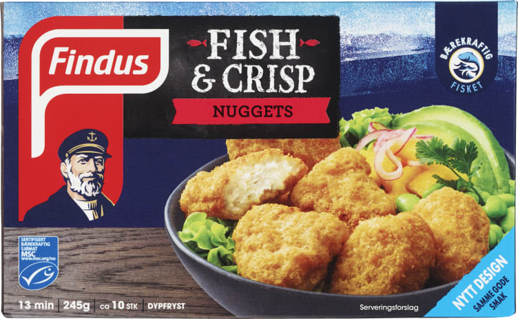 Fish&Crisp Nuggets 245g Findus