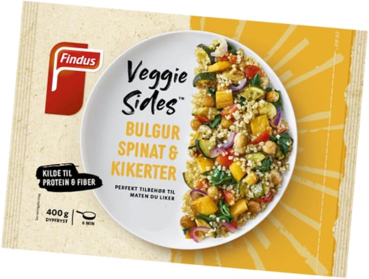 Veggie Sides Bulgur Spinat&Kik. 400g Findus