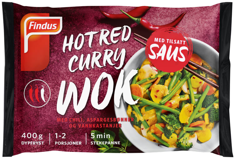Wok Hot Red Curry 400g Findus