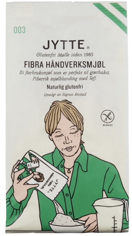 Jyttemel Fibra glutenfri 500g Holmen Crisp