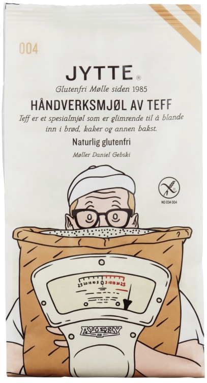 Bilde av Jyttemel Teff glutenfri 400g Holmen Crisp