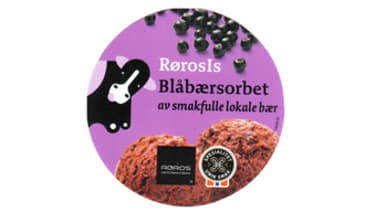 Blåbærsorbet