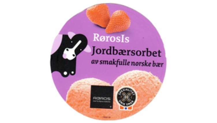 Jordbærsorbet 0,5l Galåvolden