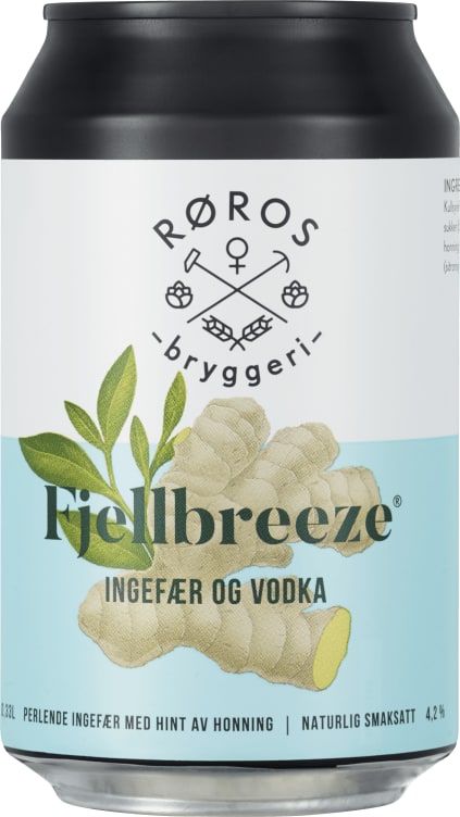 Fjellbreeze Ingefær 0,33l boks Røros Bryggeri