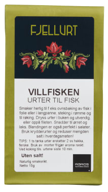 Villfisken Krydder Økologisk 15g Fjellurt