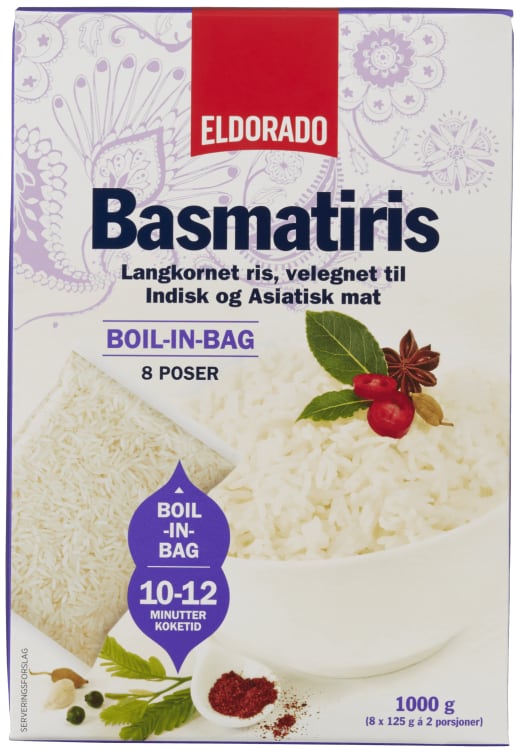 Bilde av Basmatiris Boil In Bag 1kg Eldorado