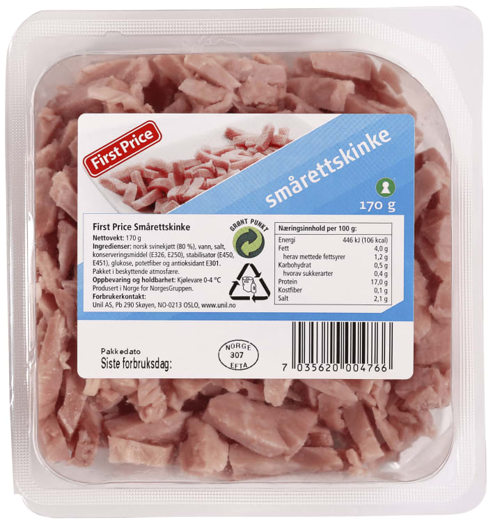 Smårettskinke 170g First Price