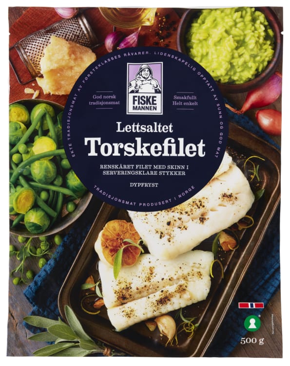 Torskfilet Lettsaltet 500g Fiskemannen