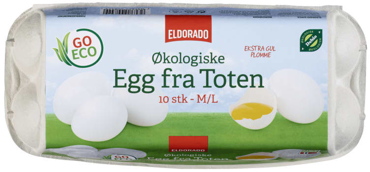 Egg Økologisk M/L 10stk Eldorado