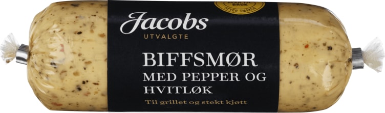 Biffsmør Pepper og Hvitløk 65g Jacobs Utvalgte