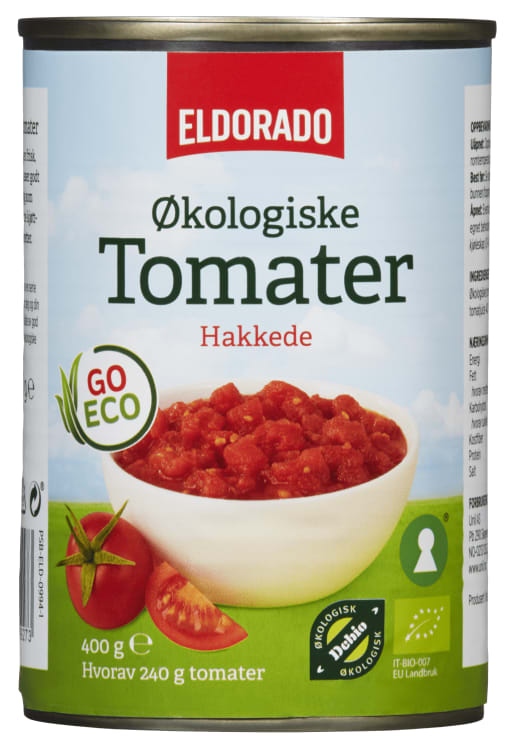 Tomater Hakkede Økologisk 400g Go Eco
