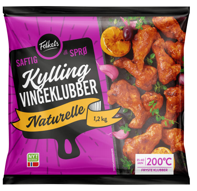 Kyllingklubber Frys 1,2kg Folkets