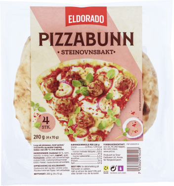 Pizzabunn Porsjon