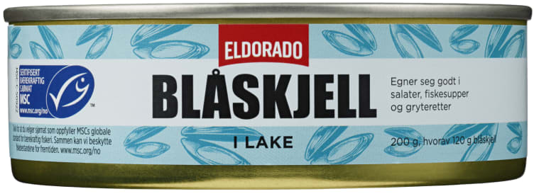 Blåskjell i Vann Msc 200g Eldorado