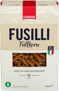 Pasta Fusilli Fullkorn 500g Eldorado