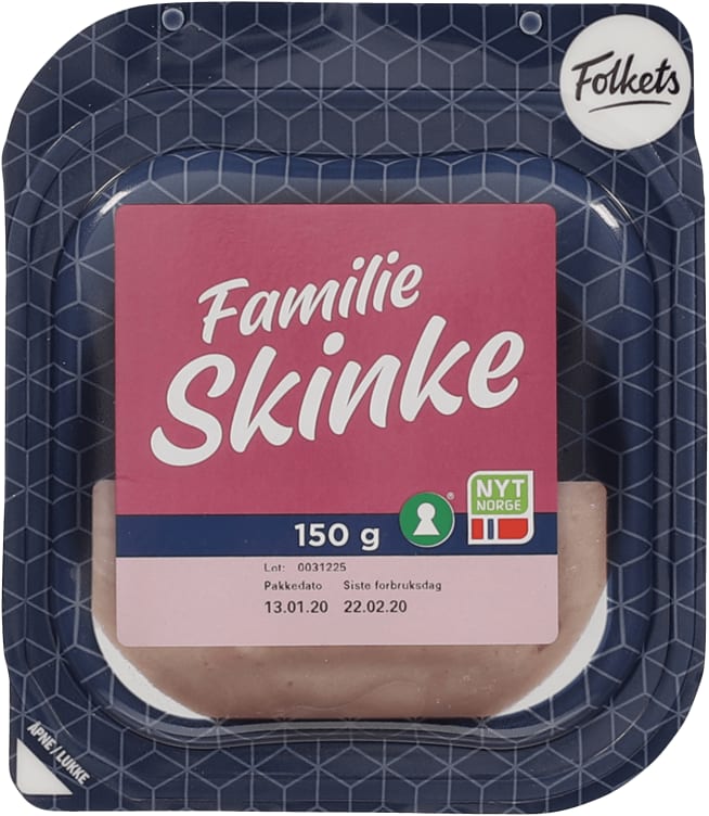 Familieskinke 150g