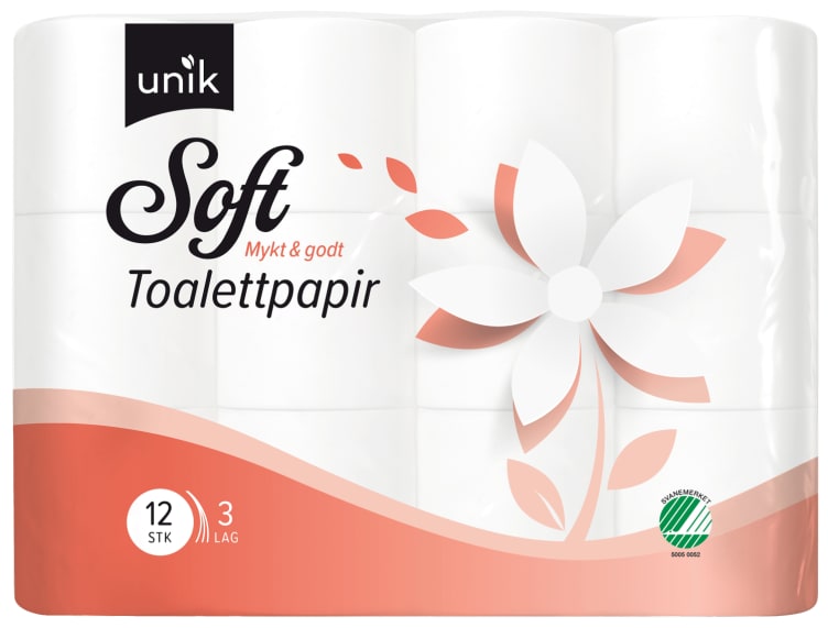 Toalettpapir Soft 12rl Unik