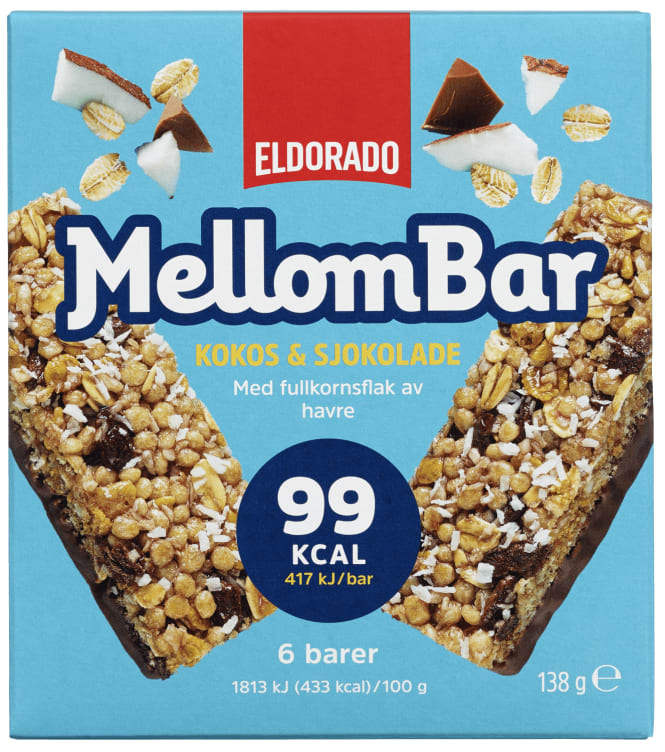 Bilde av Mellombar Kokos&Sjokolade 138g Eldorado