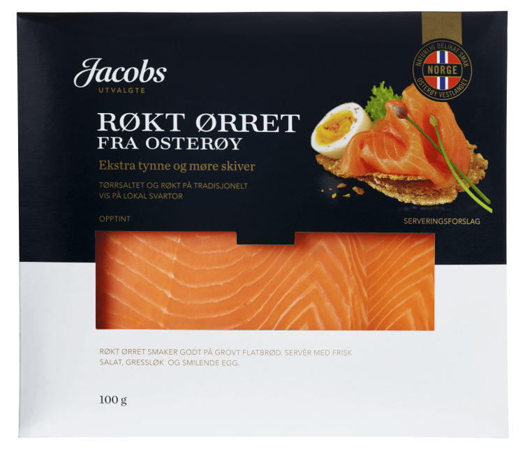 Ørret Røkt 100g Jacobs Utvalgte