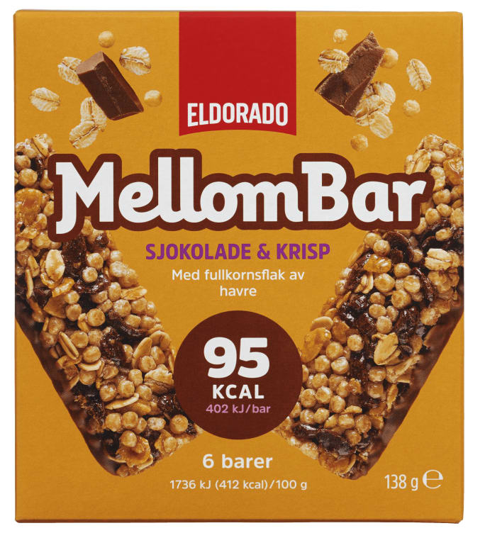 Bilde av Mellombar Sjokolade&Krisp 138g Eldorado