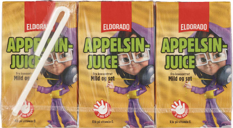 Appelsinjuice 3x250ml Eldorado