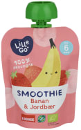 Smoothie Banan/jordbær 90g Lillego