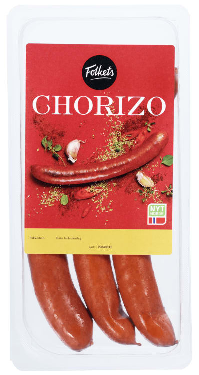 Chorizo 80% 270g Folkets