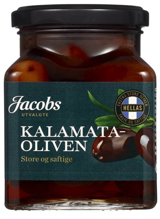 Bilde av Oliven Kalamata m/Sten 300g Jacobs Utvalgte