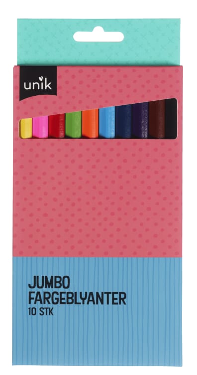 Fargeblyanter Jumbo 10pk Unik