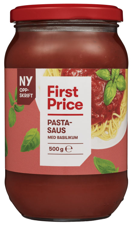 Pastasaus m/Basilikum 500g First Price