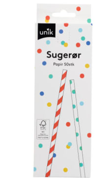 Sugerør i Papp