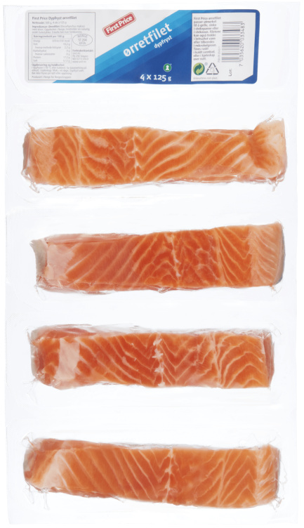 Ørretfilet m/skinn 500g First Price