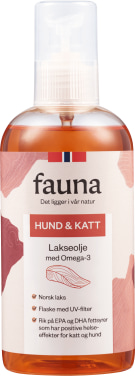 Fauna Lakseolje m/omega-3 til Hund&katt 300ml