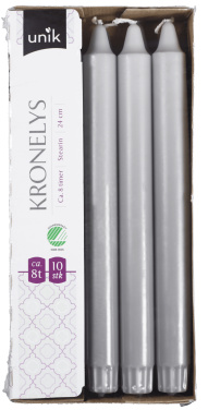 Kronelys Lys Grå