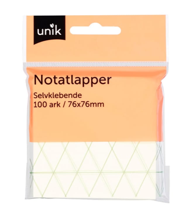 Notatlapper Selvklebende 127x76mm 100ark Unik