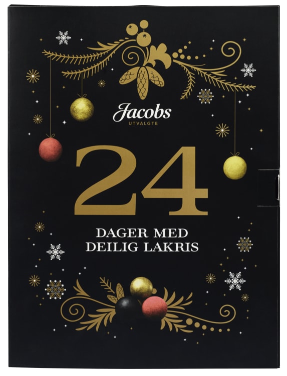 Julekalender m/lakriskuler 260g Jacobs Utvalgt