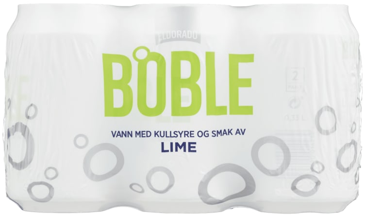 Boble Vann Lime 0,33lx6 boks Eldorado